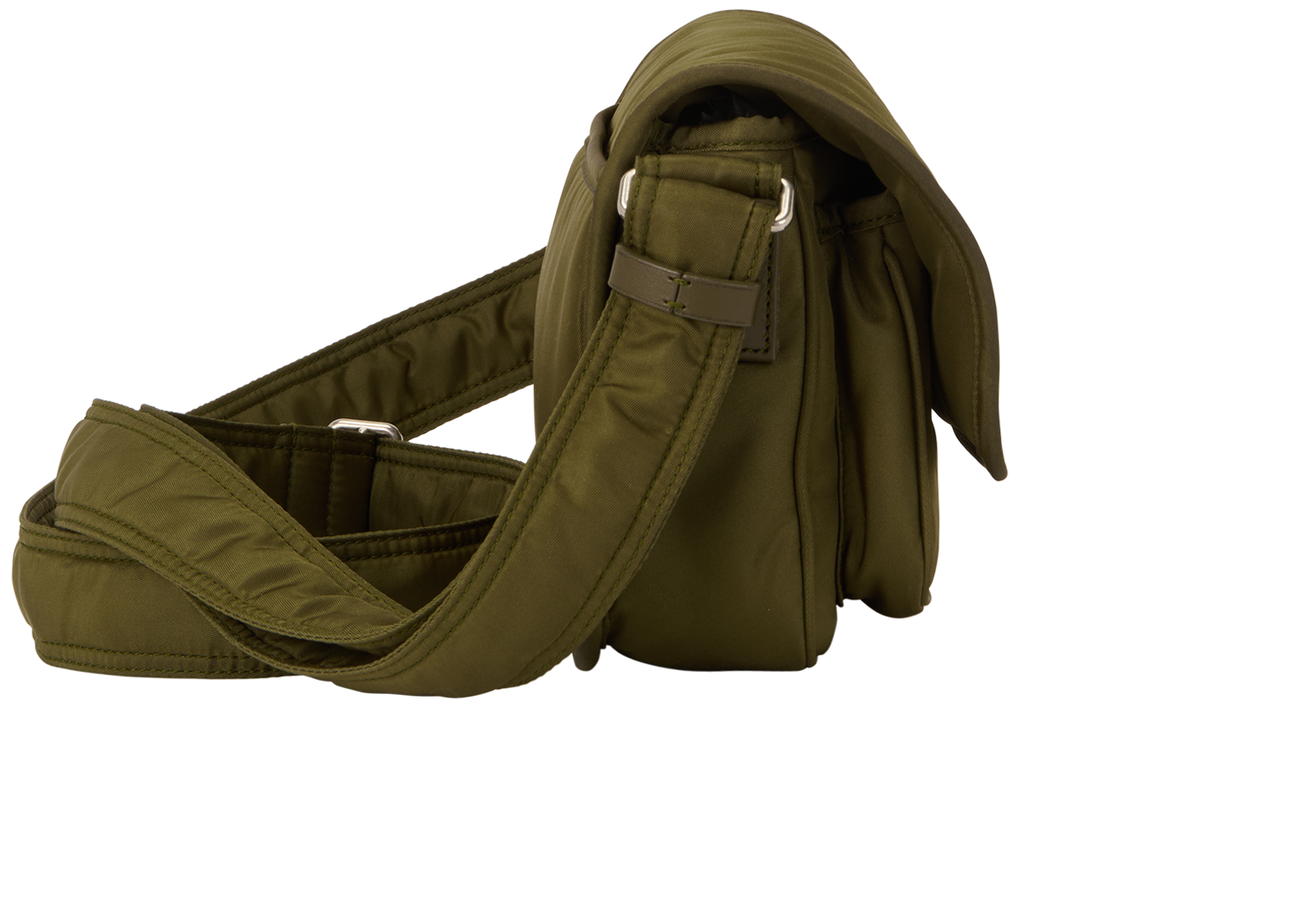 Small Niki Messenger, &pound;595, Handbags, Khaki, Nylon, Side view